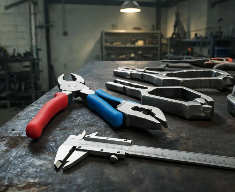 Precision pliers manufacturing bench