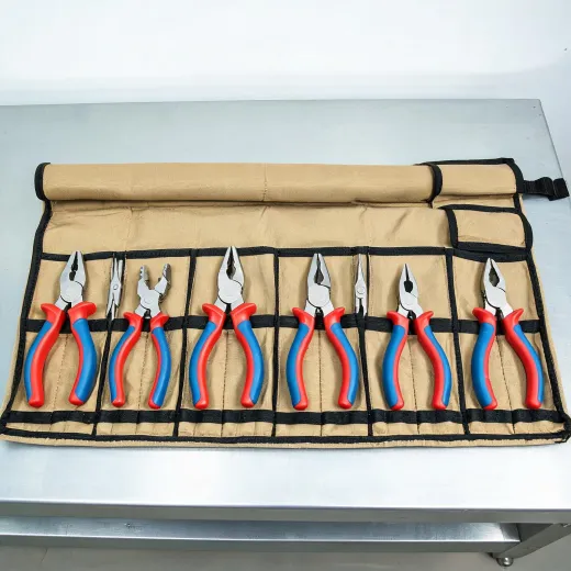 Insulated electrician pliers set