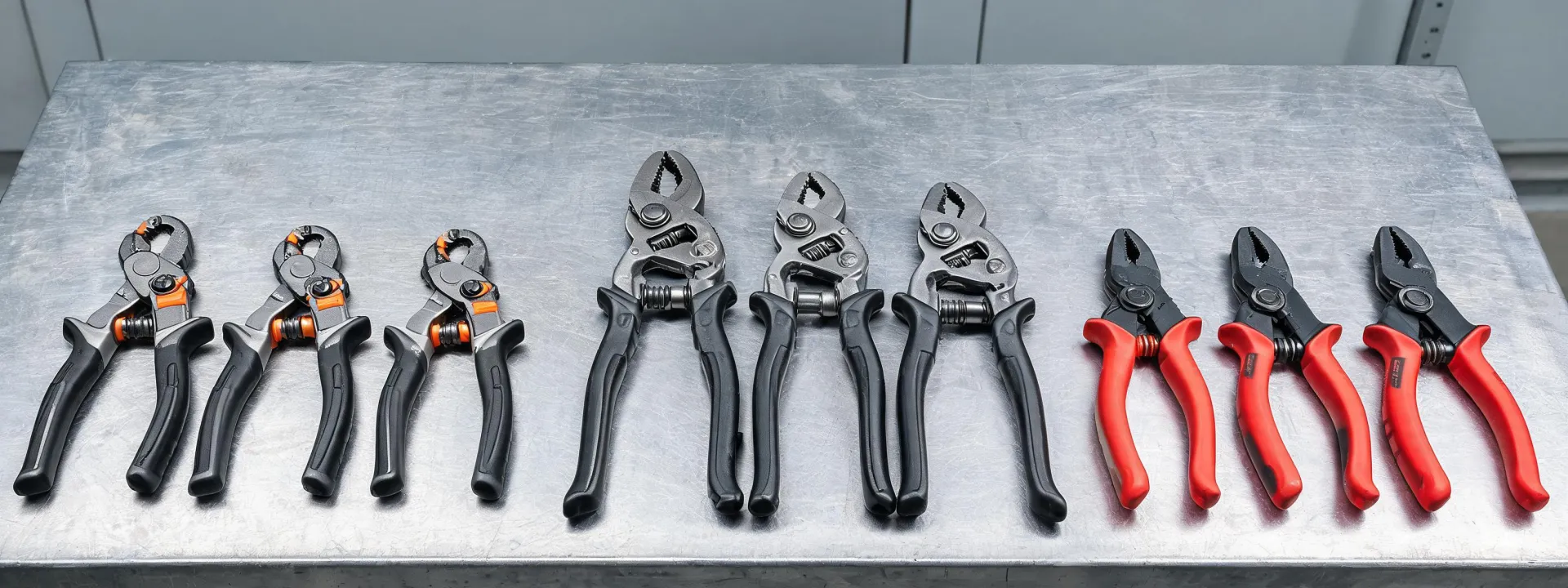 Knipex hand tool catalog on a workbench